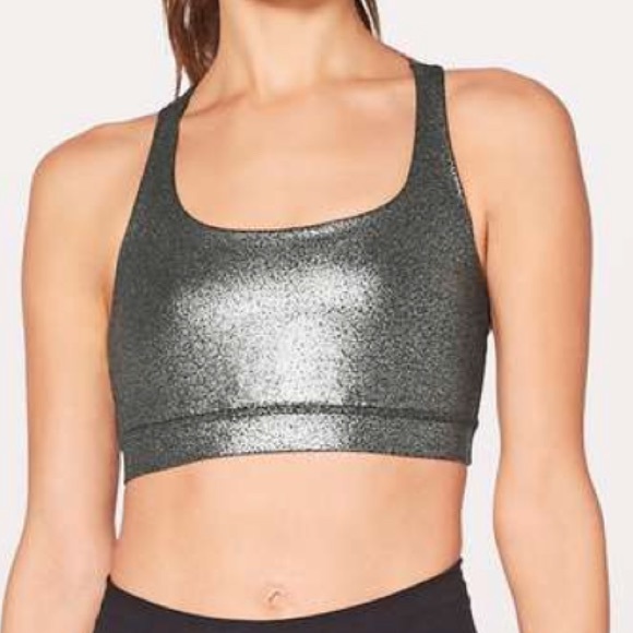NWT lululemon energy bra luminosity foil print - Picture 2 of 5